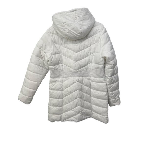 Susan Graver Water Resistant Quilted Jacket With Hood & Waist Detail Size Large - Picture 3 of 7